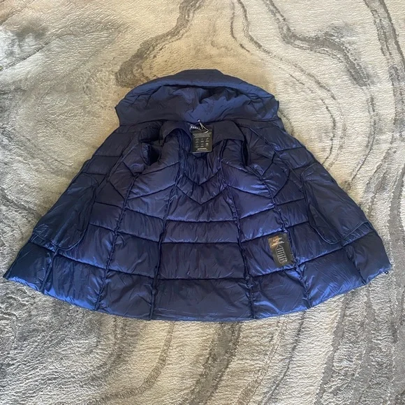 Bernardo hooded quilted puffer coat,zip-front closure & side zip pockets XL NWT - Picture 5 of 10